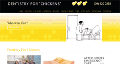 Desktop Screenshot of dentistryforchickens.co.nz